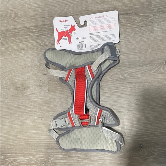 Reddy Gray and Red Dog Harness - Picture 2 of 5